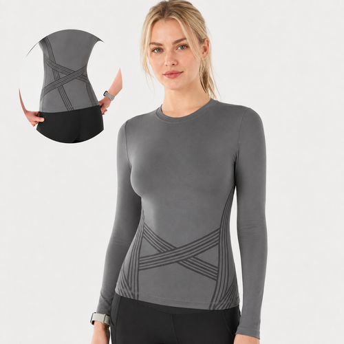 Camiseta Modeladora 3D de Manga Longa - Olaola