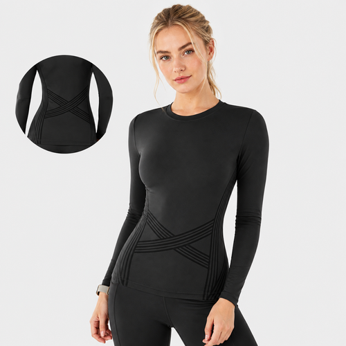 Camiseta Modeladora 3D de Manga Longa - Olaola
